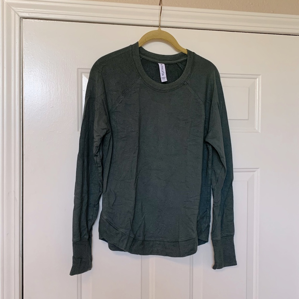 Athleta Gray Pullover Crewneck Sweater 🌴